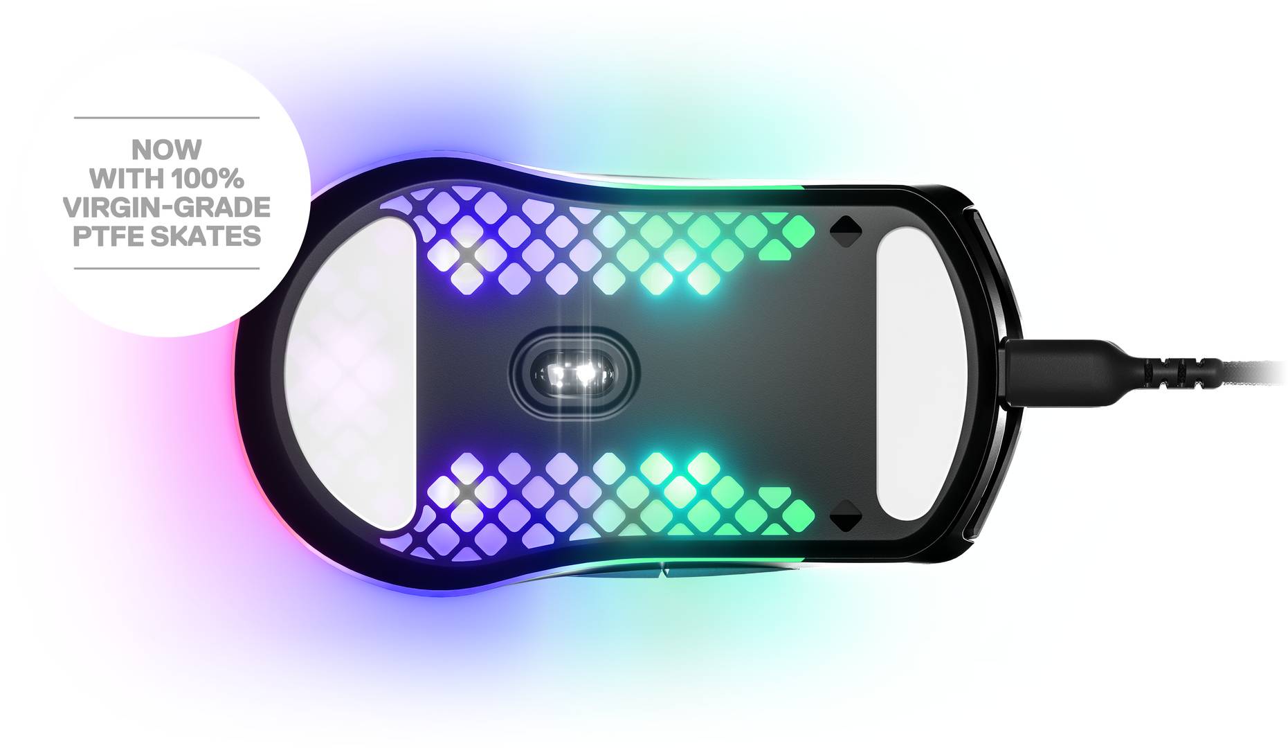 Mouse Para Juegos SteelSeries Aerox 3 Wireless. Súper Ligero. Sensor óptico de Aire TrueMove de 18.000 CPI. Diseño Ultraligero de 68 g Resistente al Agua.