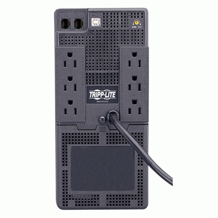 No-Break TRIPP-LITE SMART 750USB, 750 VA, 450 W, 4,5 h, Negro, Hogar y Oficina