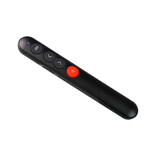 PRESENTADOR APUNTADOR LASER VORAGO LASP-305 INALAMBRICO USB SLIM NEGRO