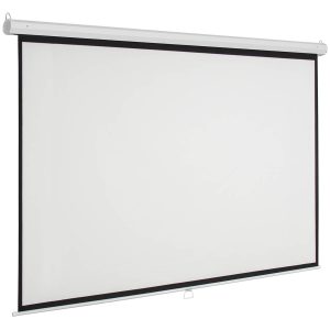 Pantalla de Proyección de pared manual MSC-221, MULTIMEDIA SCREEN, 2.21x1.24m. 100 pulgadas diagonales.