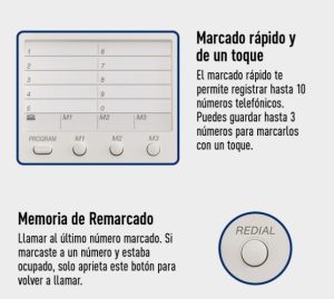 Teléfono Analógico PANASONIC KX-TS550MEB