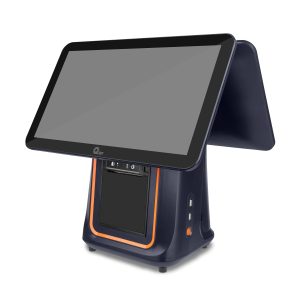 Todo en uno QIAN con lector de barra 2D, pantalla táctil 15.6 pulgadas, impresora térmica integrada