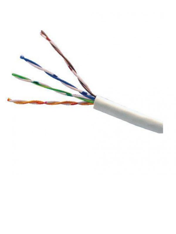 bobina de cable SAXXON OUTP5ECCA305BC, 305 m, CAT5e, Blanco, Cableado por UTP, Interior
