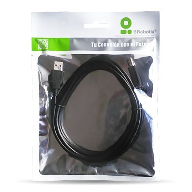 Cable USB BROBOTIX 102310, 3 m, Negro