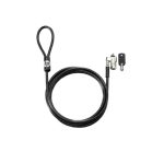 Candado de seguridad HP T1A62AA Llave, Acero galvanizado, 1.83 m, Laptops