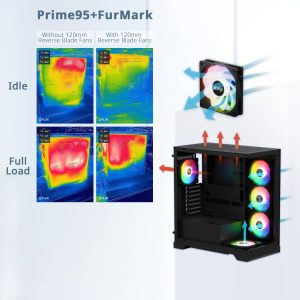 Gabinete GAMER XPG INVADER X Media torre (ATX, Micro-ATX y Mini-ITX) Panel frontal y lateral vidrio templado. Ventiladores incluidos. INVADERXMT-BKCWW