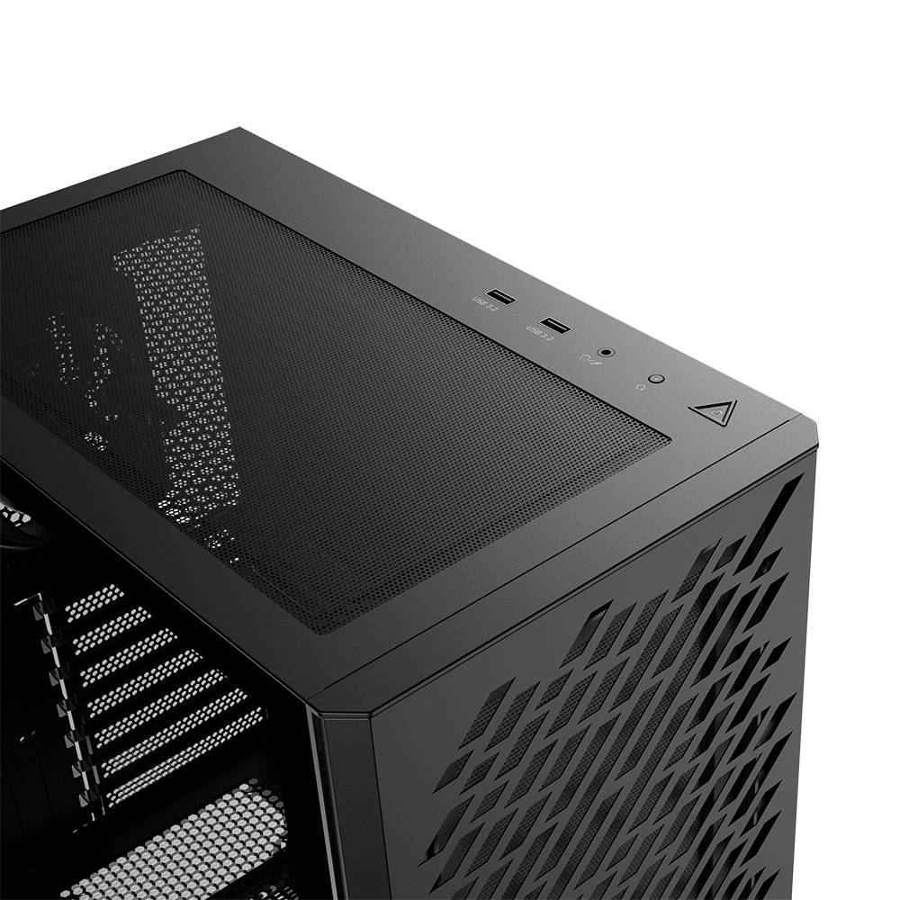 Gabinete GAMER XPG VALOR AIR. Media torre ( ATX, Micro-ATX y Mini-ITX). Panel lateral de vidrio templado. Filtro de polvo extraíble. VALORAIRMT-BKCWW