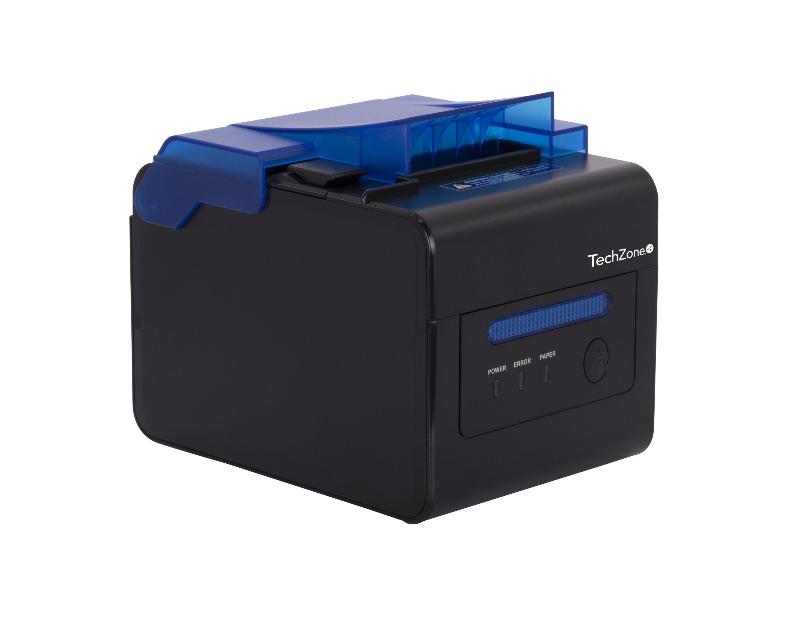 Impresora termica TechZone TZBE302E de 80mm, vel de 300mm/s, 203 DPI´s, USB-SERIAL-RJ45-RJ11, cortador automatico, 1 año de garantía