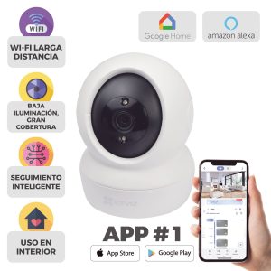 Mini Cámara IP EZVIZ C6N, PT 2 Megapixel/Smart Tracking/Uso Residencial/ Grabación en la Nube/ Audio de Dos Vías/ Notificación Push/ Micro SD hasta 256 GB