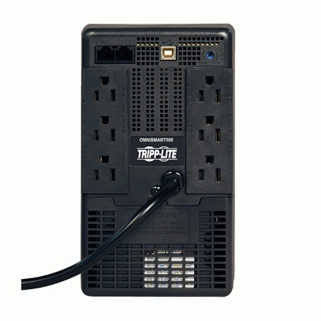 No-Break TRIPP-LITE, 500 VA, 300 W, 3,6 h, Negro, Hogar y Oficina