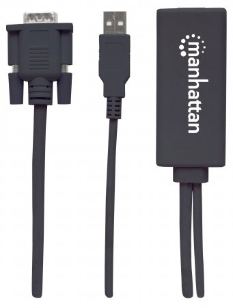 152426 Convertidor de VGA y USB a HDMI, Convierte video análogo VGA y audio USB a una señal digital HDMI