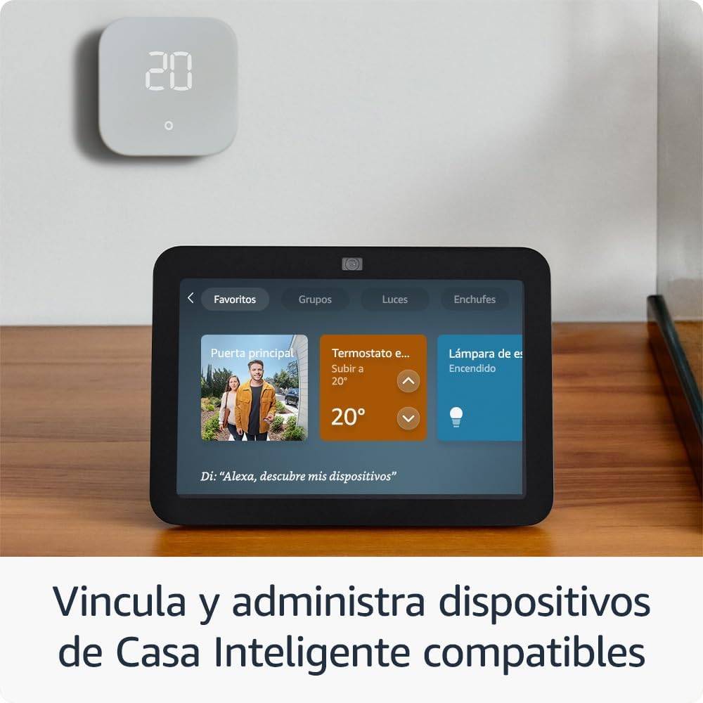 Amazon Echo Show 8 Gen3 2023 Asistente de Voz. Pantalla 8 HD, Inalámbrico/Alámbrico, Negro