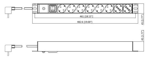 Barra Multicontactos de 8 contactos ZZM10/PDU(8 USA 250)