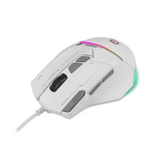 Mouse Gamer, Getttech, Blanco - Modelo GPM-RGBWR-G1-WH