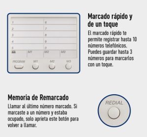 Teléfono Analógico PANASONIC KX-TS550MEW