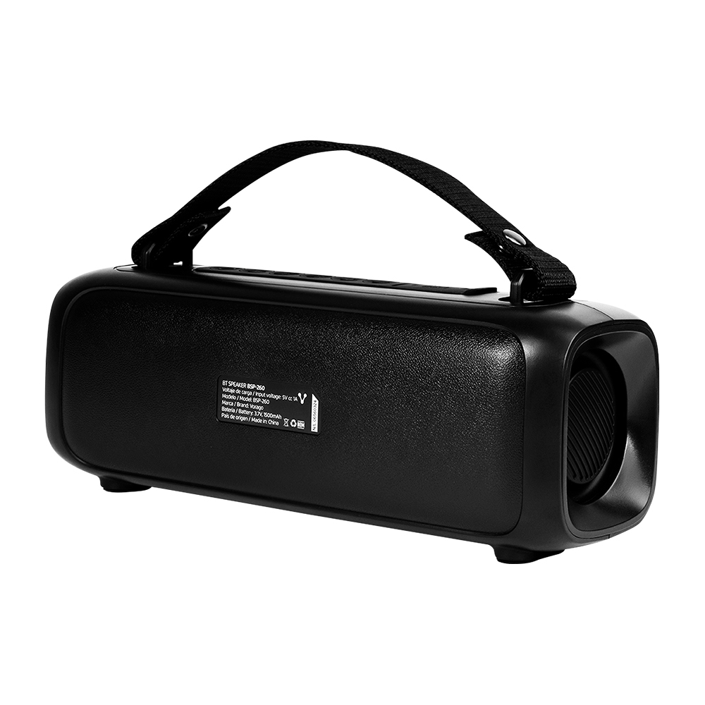 BOCINA VORAGO BSP-260 BLUETOOTH / USB / 3.5MM / LUZ RGB / TWS / 16W RMS CON HASTA 7 HRS AUTONOMIA