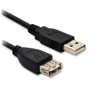 Cable USB Extensión BROBOTIX 102334, 1,8 m, Negro