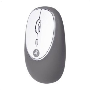 Mouse Inalámbrico de gel Jelly - Mate Grey Techzone TZACMOI16, 1200DPI, con batería AAA incluida, 3 botones con alcance de 10 m