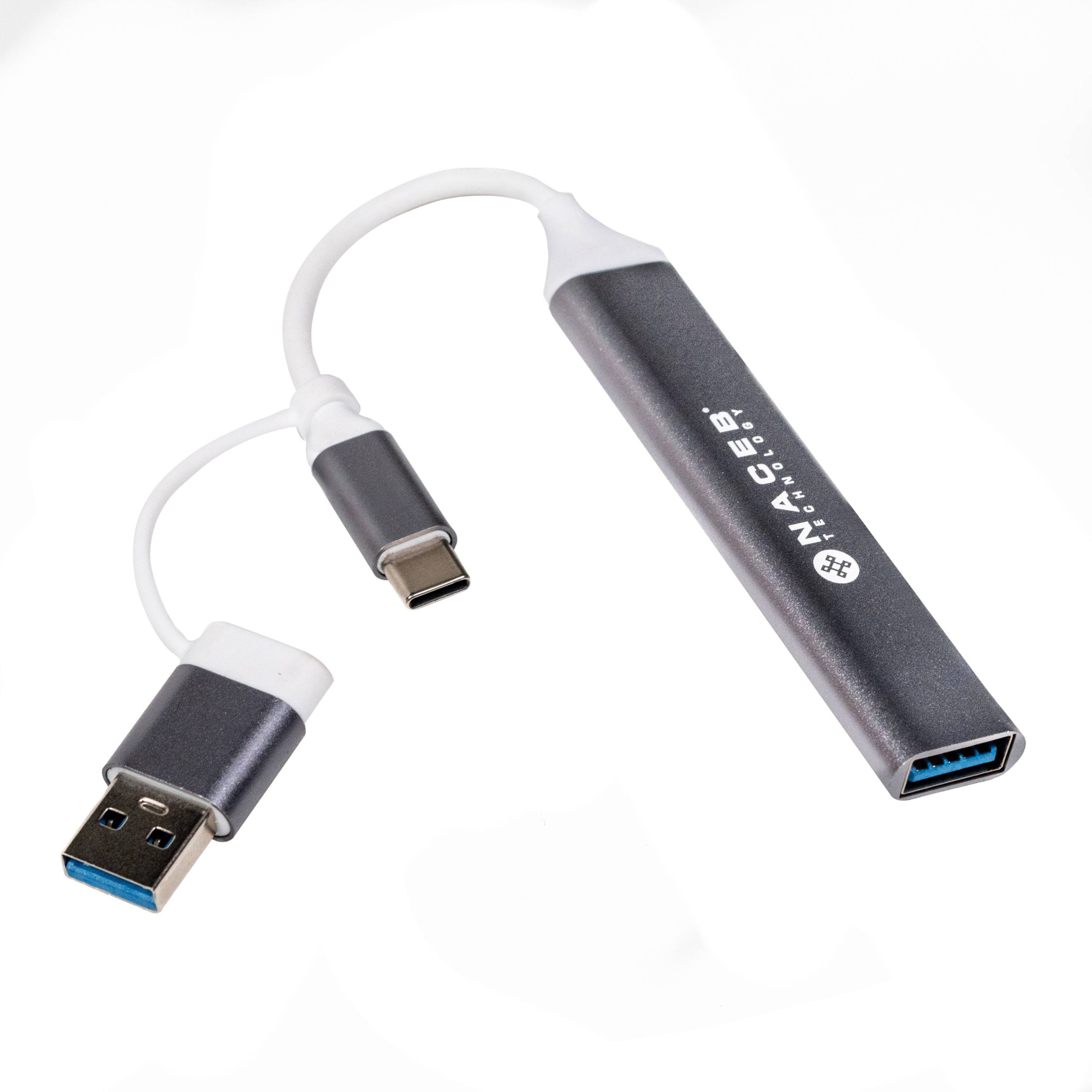 NACEB Hub Usb-C/A A 4 Puertos 1*Usb 3.0, 3*Usb2.0 NA-0124