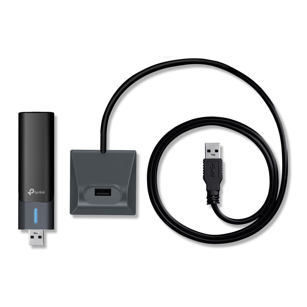 Adaptador USB inalámbrico de alta ganancia AXE5400 Wi-Fi 6E