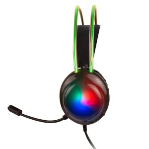 DIADEMA GAMER PERFECT CHOICE TRANSPARENTE RGB - HELUMO