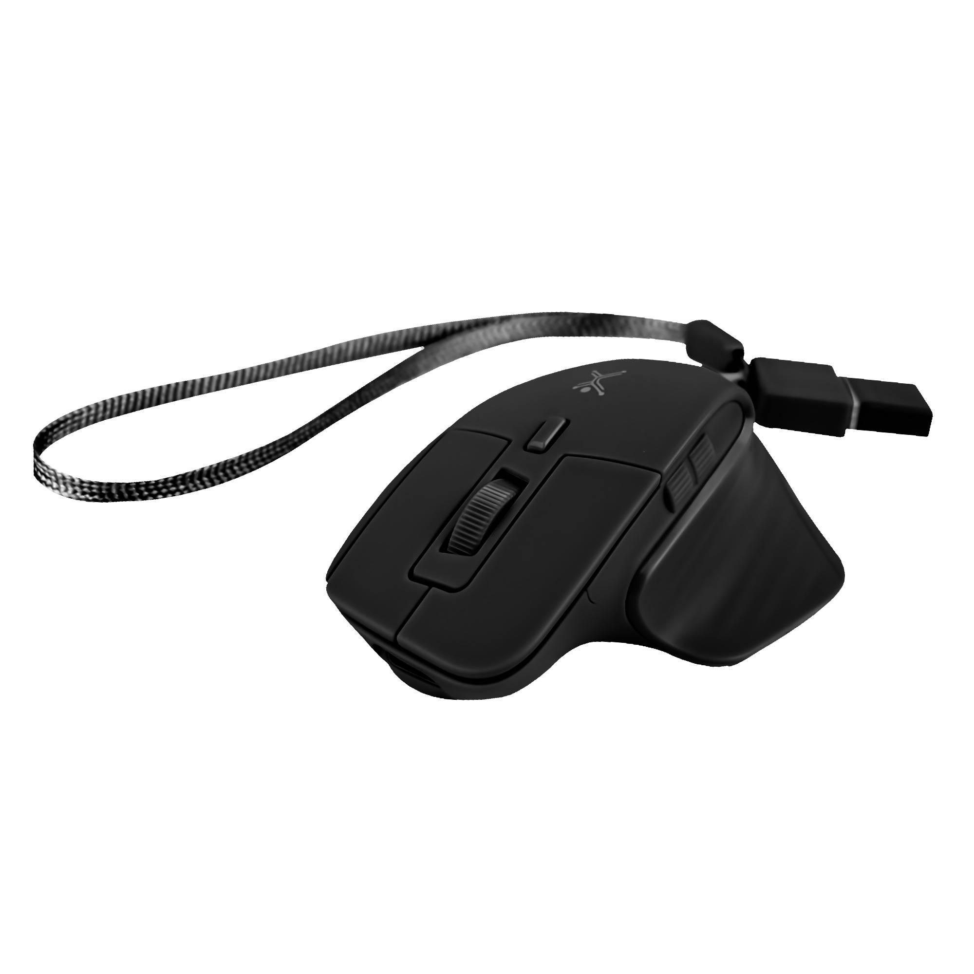 MINI RATÓN RECARGABLE PERECT CHOICE CONEXIÓN Y CONECTOR DUAL - PIXIE NEGRO
