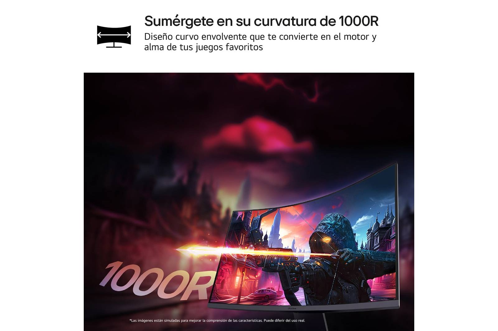 MONITOR LG 27 27GS60QC ULTRAGEAR HDCURVO