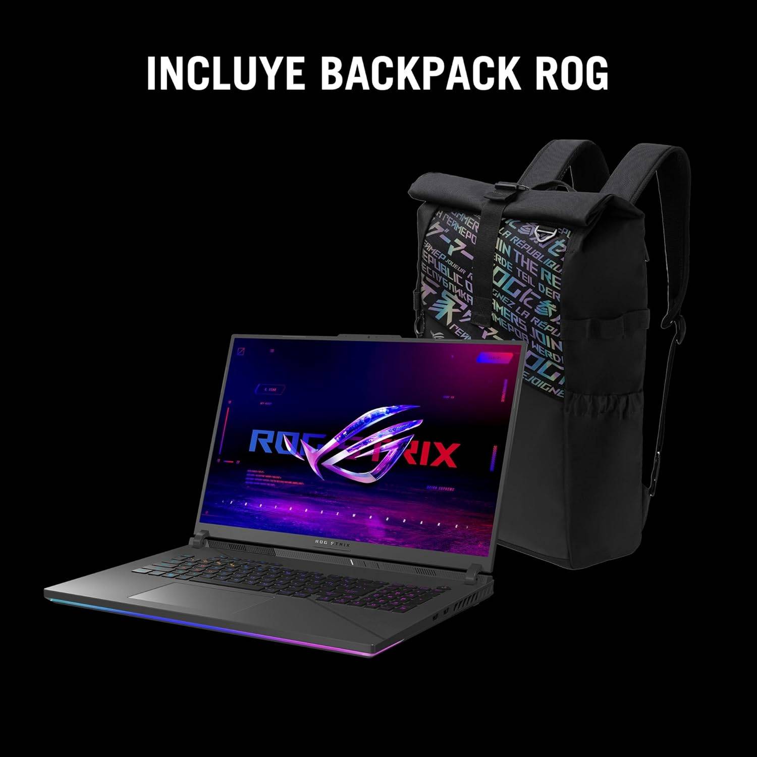 ASUS Laptop Gamer ROG Strix G18 - G814JIR-N6042X Intel Core i9-14900HX NVIDIA RTX 4070 32GB RAM 1TB SSD/Gris/Teclado en Español (Garantía en México)
