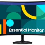 Monitor Samsung 27 Pulgadas Essential, FHD, Curvatura 1800R, 75Hz, 4ms, color Negro, LS27C360EALXZX