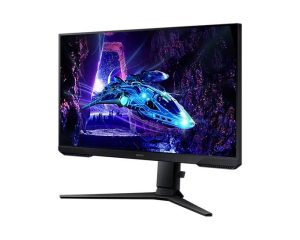 Monitor Samsung Gaming Odyssey G3, 24 pulgadas, FHD, Panel Flat, con pantalla giratoria, color negro, 180Hz, 1ms