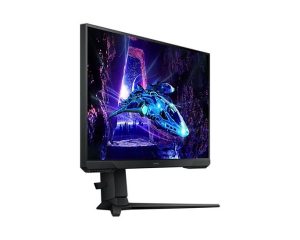 Monitor Samsung Gaming Odyssey G3, 24 pulgadas, FHD, Panel Flat, con pantalla giratoria, color negro, 180Hz, 1ms
