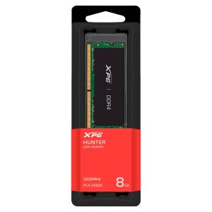 Memoria RAM XPG HUNTER ADATA AX4S32008G22-SBHN, 8 GB, DDR4, 3200MT/s, SODIMM CL-22 DISIPADOR ALUMINIO