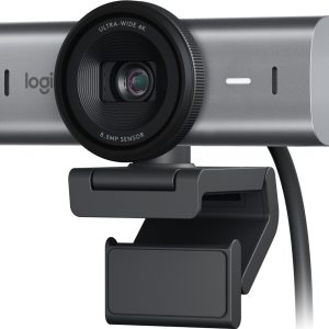 Logitech Cámara web MX Brio 960-001548.Ultra HD 4K para colaboración y streaming.