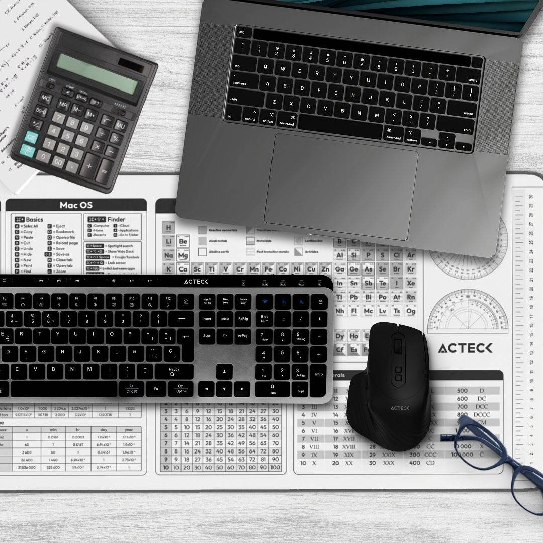 Mouse Pad Vibe Flow Tools MT494TH ACTECK Advanced Series Tela + Goma, Medidas 80cm x 35cm