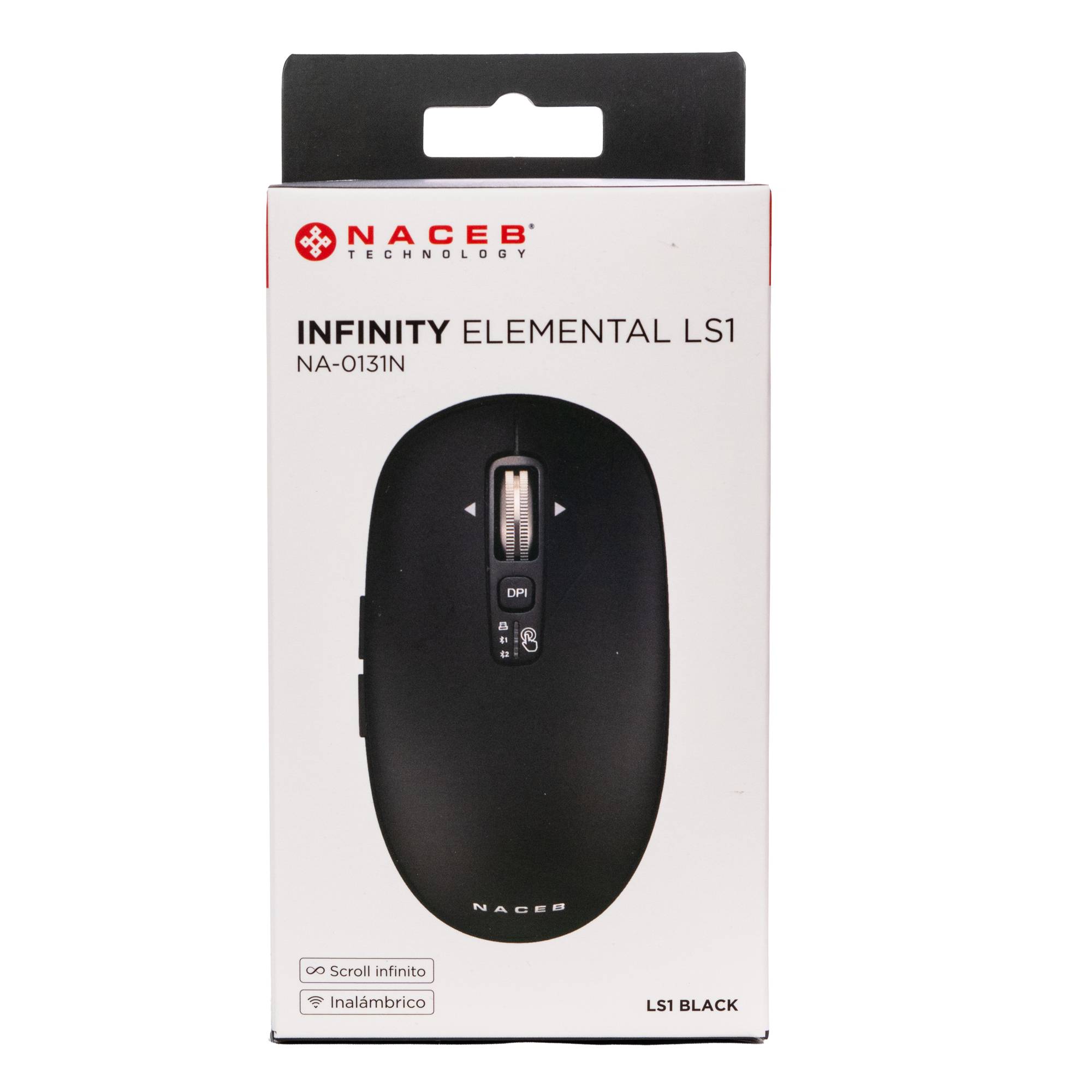 Naceb Mouse Inalambrico Slim Negro NA-0131N