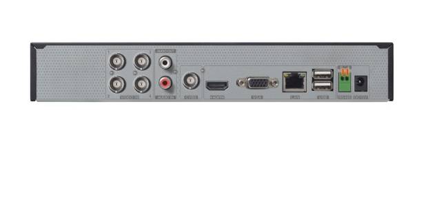 DVR Pentahibrido de 4 canales 5 MP (AHD/TVI/CVI/CVBS) + 2 CH-IP hasta 5 MP (Via red), Dynamic Hybrid, HDD 6 TB, HDMI, H.265