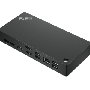 Docking Station ThinkPad Universal USB-C 40AY0090US, HDMI, DisplayPort. Color Negro