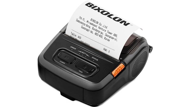 Impresora móvil de recibos marca BIXOLON, Modelo SPP-R310 (SPP-R310iK5) de 3 pulgadas (80 mm), Bluetooth