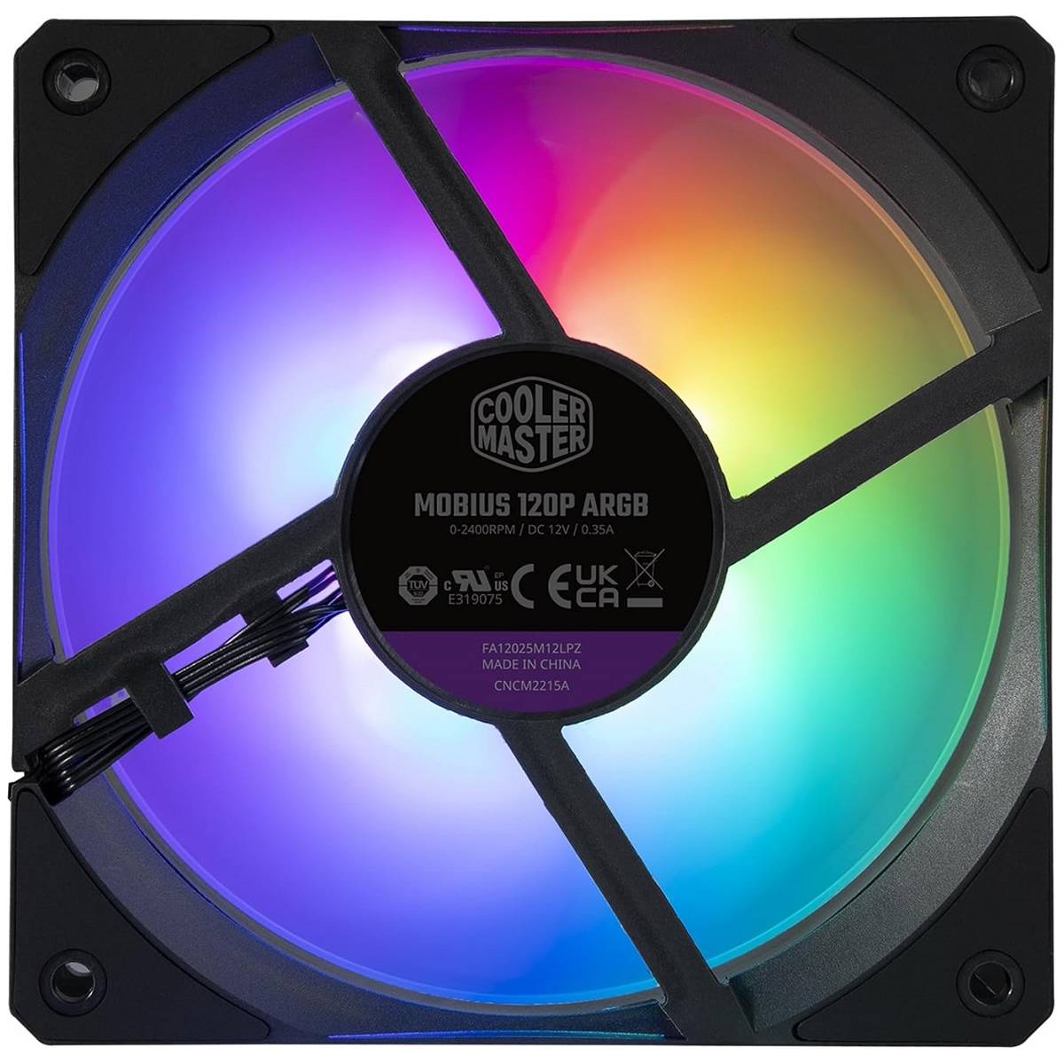 Ventilador Cooler Master Mobius 120P, RGB, 120mm, 2400RPM (MFZ-M2DN-24NP2-R1)