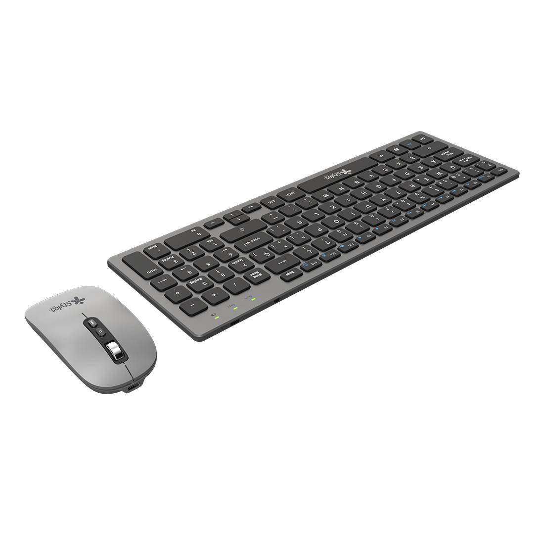Combo Inalámbrico Recargable 2 en 1 Stylos STPKTM6G Teclado 96% Membrana 96 teclas Conexión USB Nano