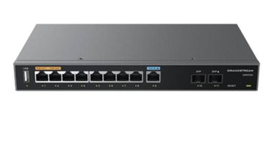 Router Gigabit VPN con 2 puertos Gigabit SFP y 9 puertos Gigabit Etherne, 2.2Gbps, Soporta hasta 100 tuneles VPN, compatible con GWN Cloud