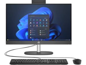 Computadora de escritorio All in One HP 240 G10 23.8 (9P4K1LA#ABM) Procesador Intel i5-1335U, Disco Duro SSD de 512 GB, Memoria 8 GB de RAM DDR4-3200 Windo
