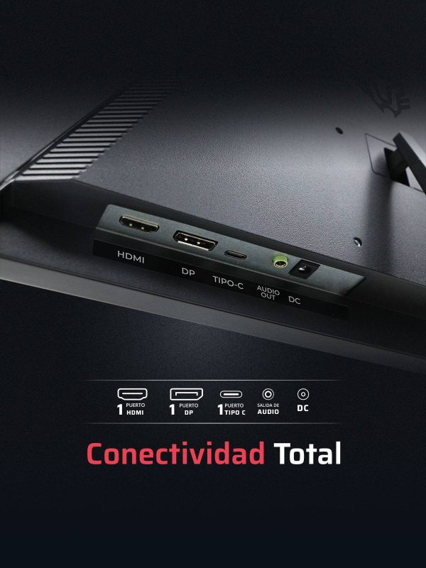 Monitor Gaming 23.8 Pulgadas 180hz TITAN MTG24Y Panel VA, Plano, Resolución: 1920 x 1080 FHD