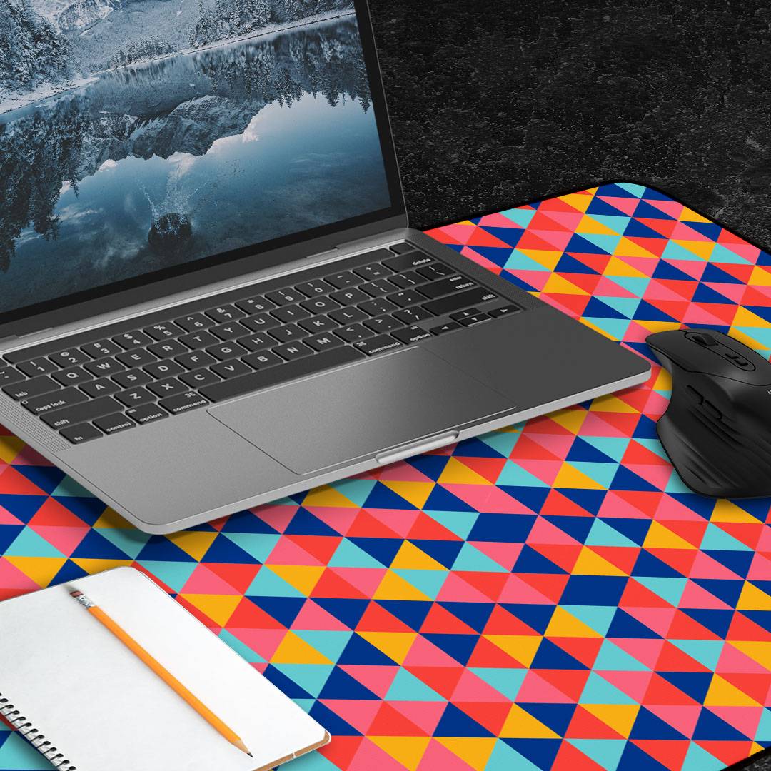 Mouse Pad Vibe Flow Kaleido MT464M ACTECK Advanced Series Tela + Goma, Medidas 80cm x 35cm