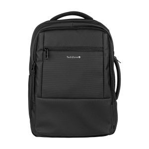 Backpack URBANBIZ TZLBP32 TECHZONE 16, resistente a salpicaduras 100% Poliéster, color Negro, GARANTIA LIMITADA DE POR VIDA.