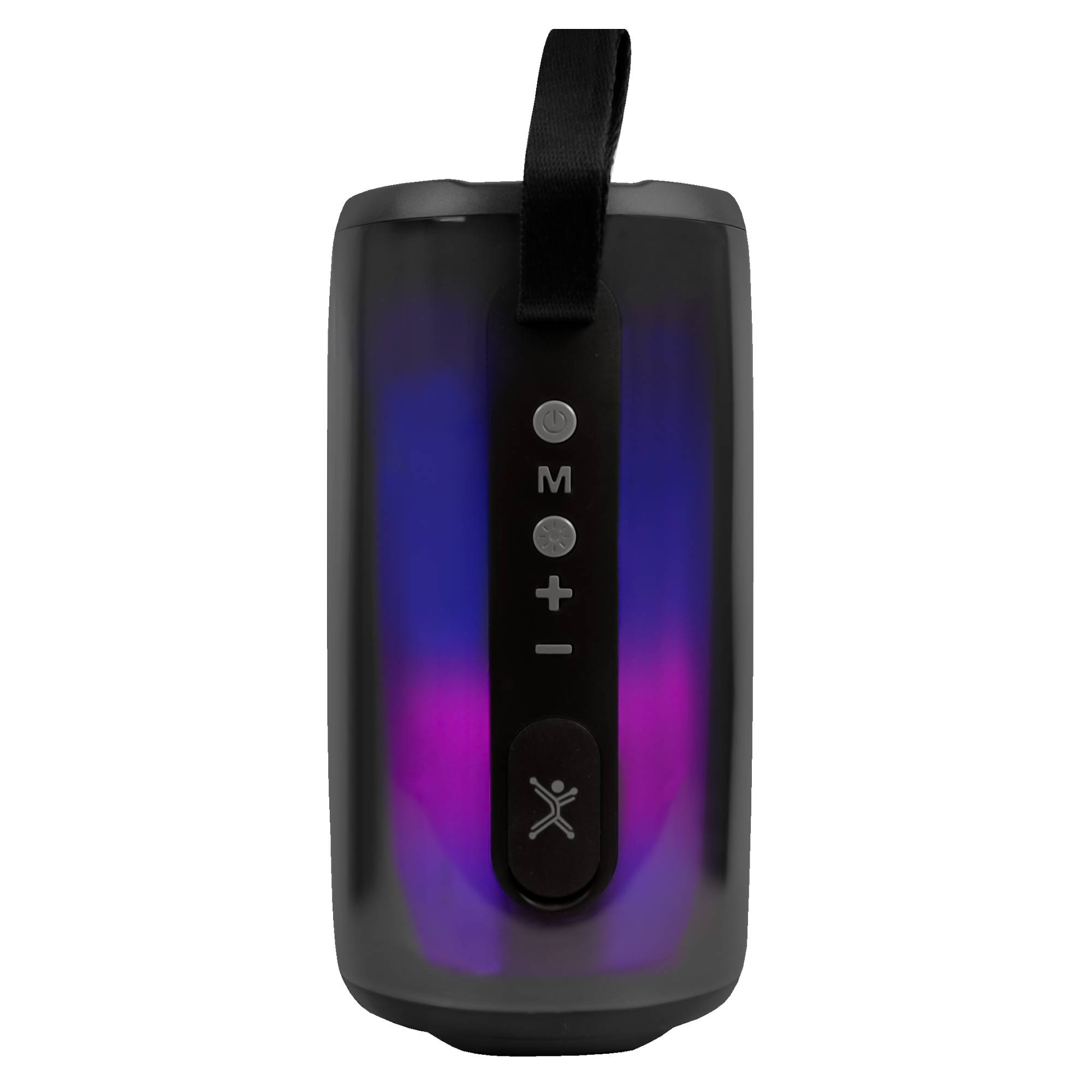 Bocina portátil transparente con micrófonos 15W Contra Agua Cosmo Color Negro | PERFECT CHOICE