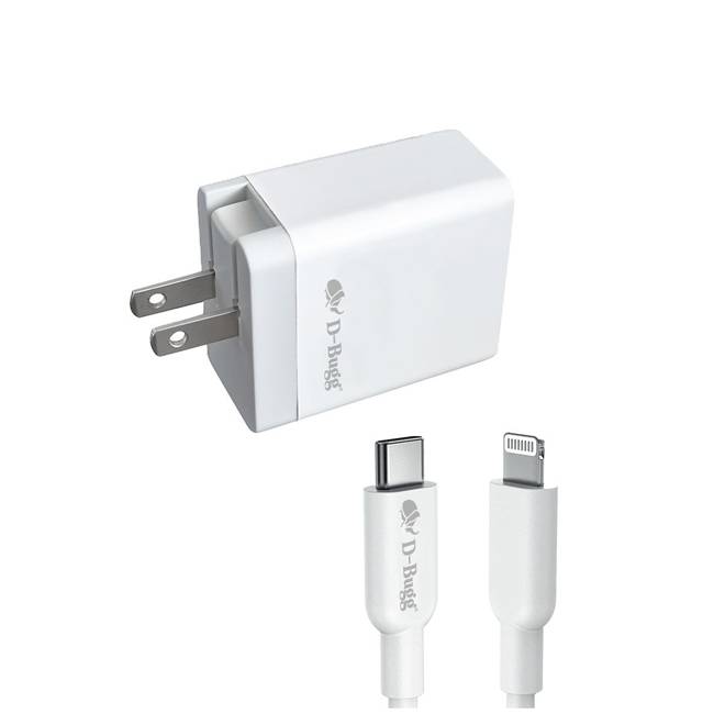 CARG PARED DBUGG TIPO C 30W T43 Cargador de Pared Multidispositivo / 1 puerto de salida USB Tipo-C / Potencia de salida de 30W