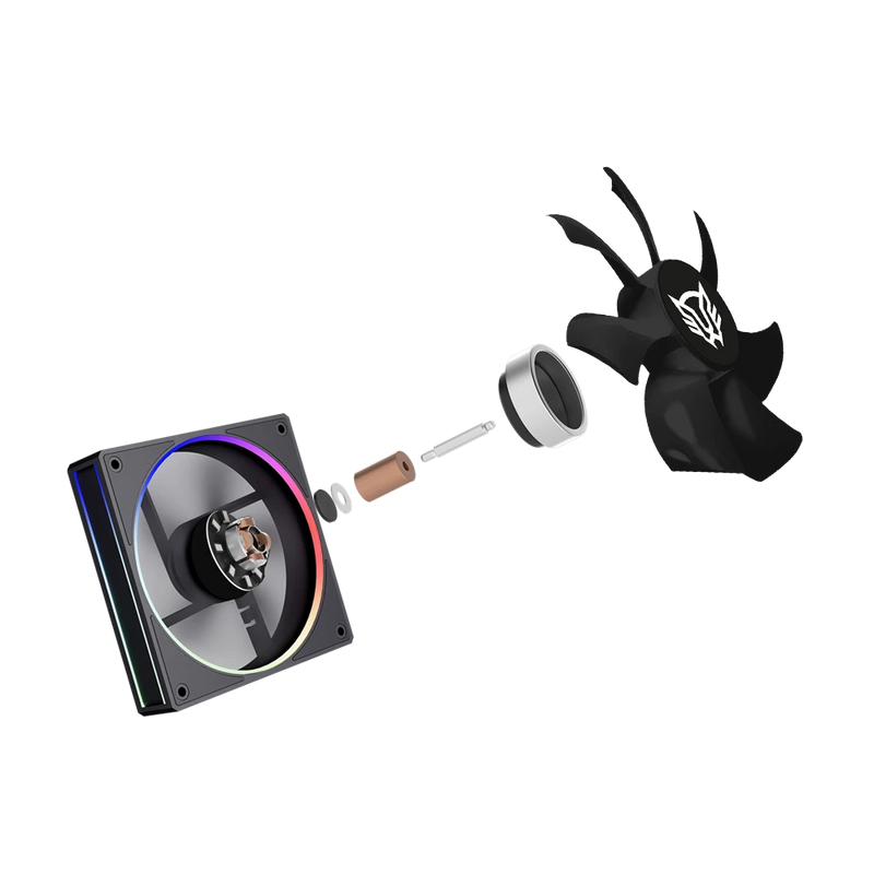 Enfriamiento de Aire BAMLAM RUSH HELIUX PRO HEX70 Sistema de enfriamiento de Aire, Disipador de aire Doble, Iluminación ARGB