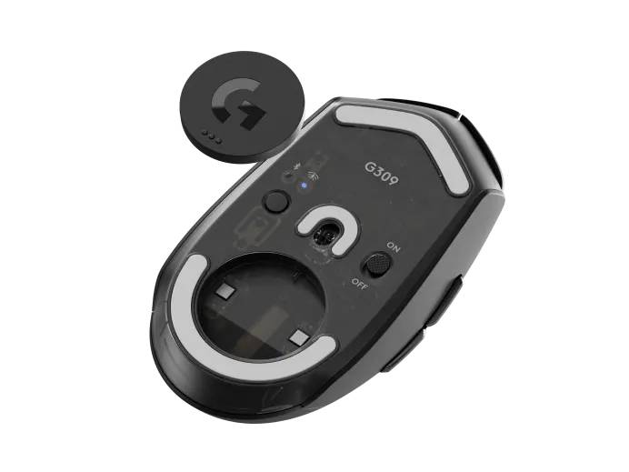 Mouse logi G309 910-007198. Mouse avanzado para juegos con conectividad inalámbrica dual LIGHTSPEED y Bluetooth, interruptores híbridos LIGHTFORCE