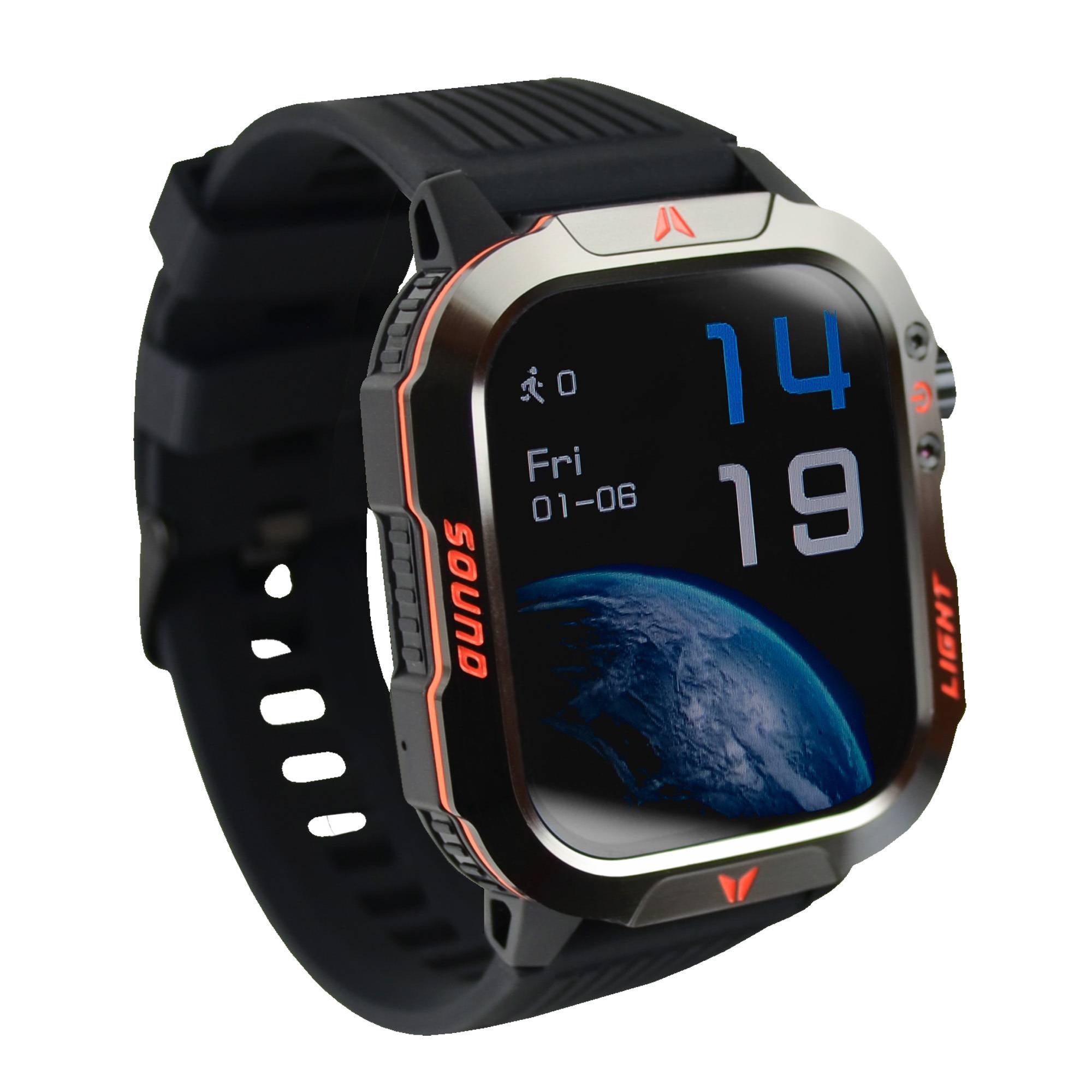 Smartwatch Deportivo Outdoors Sumergible con Linterna y Brújula Integradas Everest |PERFECT CHOICE